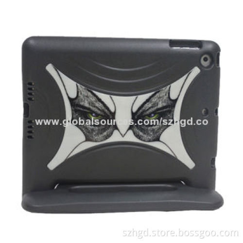 New arrival leather cover for iPad 5 with convertible handle design, high quality and safe material